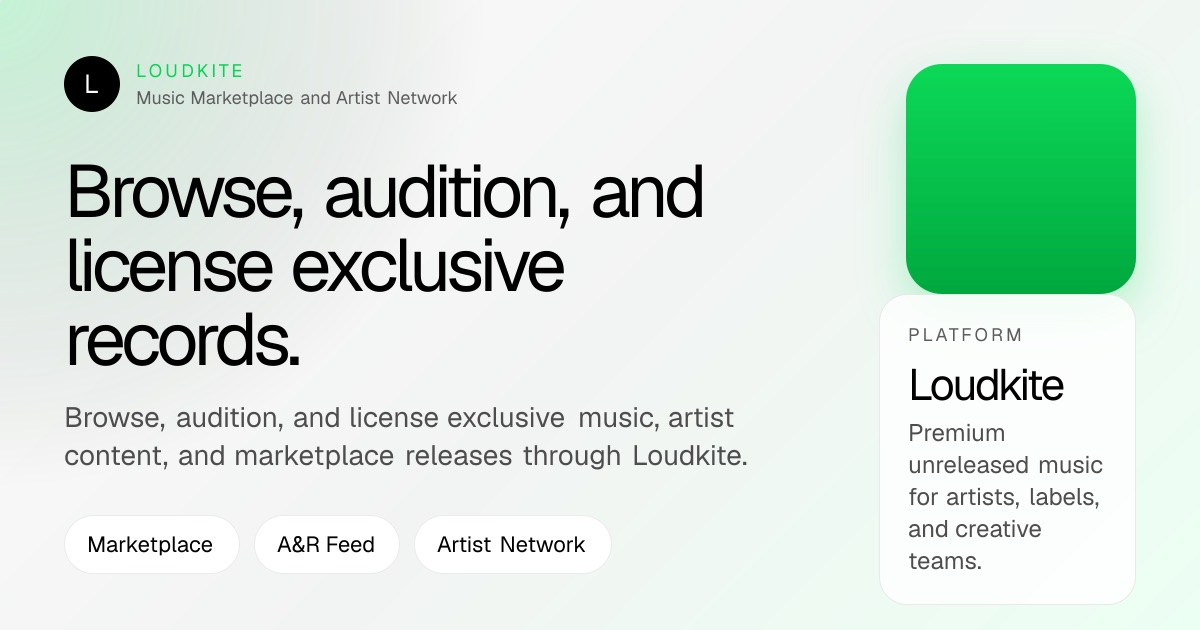 Loudkite preview